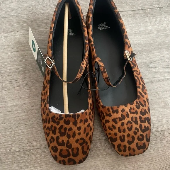 NWT!! Wild Fable Leopard Print Flats - Picture 2 of 5